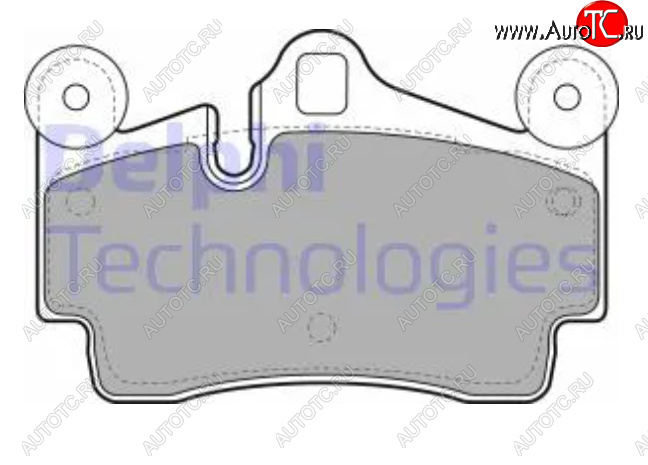 3 699 р. Комплект тормозных колодок (дисковые тормоза) DELPHI Porsche Cayenne 955 (2002-2006)  с доставкой в г. Новочеркасск