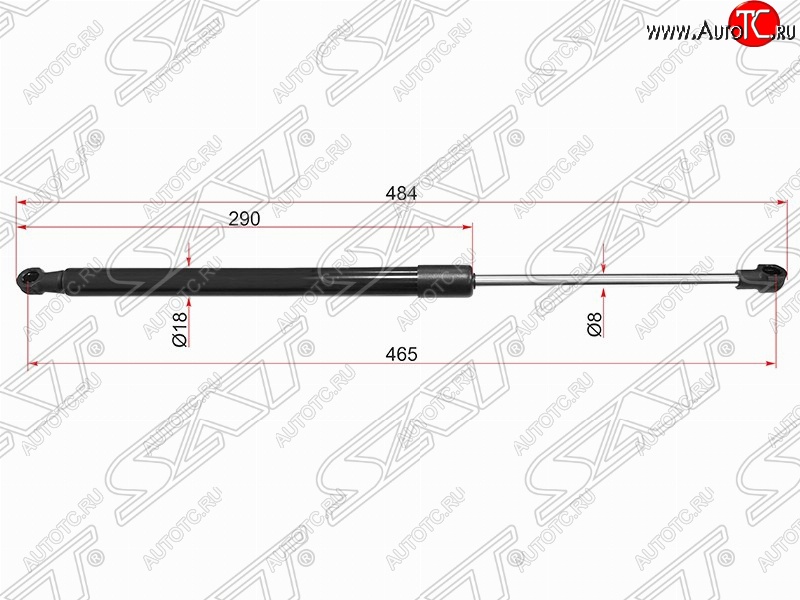 569 р. Упор крышки багажника SAT  BMW 1 серия ( F21,  F20) (2011-2020) хэтчбэк 3 дв. дорестайлинг, хэтчбэк 5 дв. дорестайлинг, хэтчбэк 3 дв. 1-ый рестайлинг, хэтчбэк 3 дв. 2-ой рестайлинг, хэтчбэк 5 дв. 2-ой рестайлинг  с доставкой в г. Новочеркасск