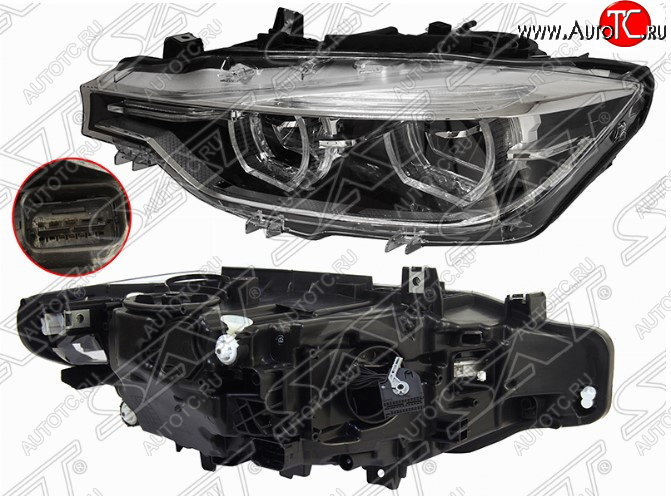 31 899 р. Левая передняя фара SAT (LED)  BMW 3 серия ( F30,  F31) (2015-2018) седан рестайлинг, универсал рестайлинг  с доставкой в г. Новочеркасск