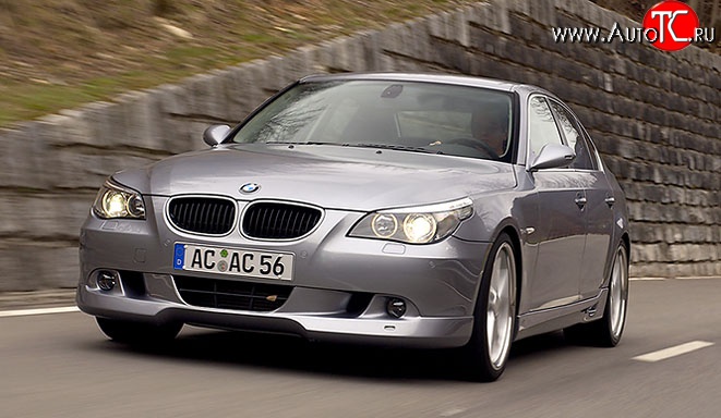 4 999 р. Накладка AC Schnitzer на передний бампер BMW 5 серия E60 седан дорестайлинг (2003-2007)  с доставкой в г. Новочеркасск