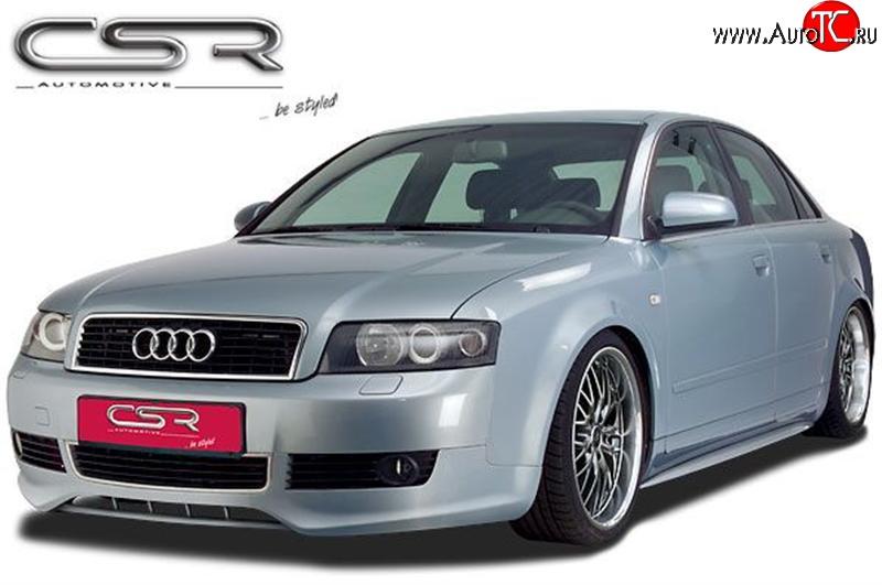 4 399 р. Накладка CSR на передний бампер Audi A4 B6 седан (2000-2006)  с доставкой в г. Новочеркасск