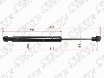 Упор капота SAT (газовый) BMW (БМВ) 5 серия  E60 (2003-2007) E60 седан дорестайлинг