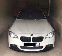 10 849 р. Накладка на передний бампер M-Performance BMW 5 серия F10 рестайлинг, седан (2013-2017) (Неокрашенная)  с доставкой в г. Новочеркасск. Увеличить фотографию 2