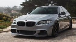 1 499 р. Реснички на фары CT BMW 5 серия F11 дорестайлинг, универсал (2009-2013) (Неокрашенные)  с доставкой в г. Новочеркасск. Увеличить фотографию 1