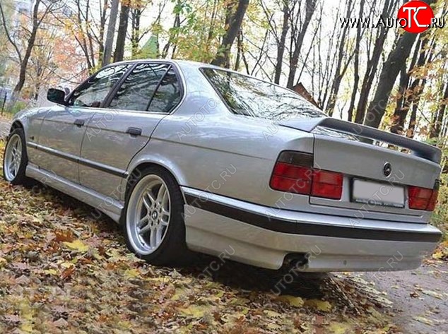 4 499 р. Накладка на задний бампер Schnitzer BMW 5 серия E34 седан дорестайлинг (1988-1994)  с доставкой в г. Новочеркасск