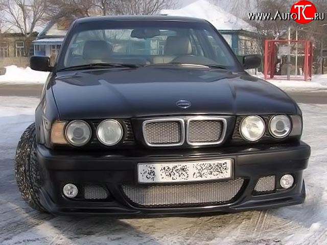 6 899 р. Передний бампер RIEGER BMW 5 серия E34 седан дорестайлинг (1988-1994) (Неокрашенный)  с доставкой в г. Новочеркасск