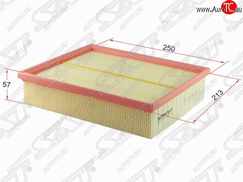 359 р. Фильтр воздушный двигателя SAT (250х213х57 mm)  BMW 5 серия ( E34,  E39) - X5  E53  с доставкой в г. Новочеркасск