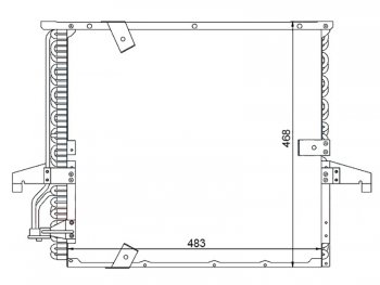 Радиатор кондиционера SAT BMW (БМВ) 3 серия  E36 (1990-2000) E36 седан