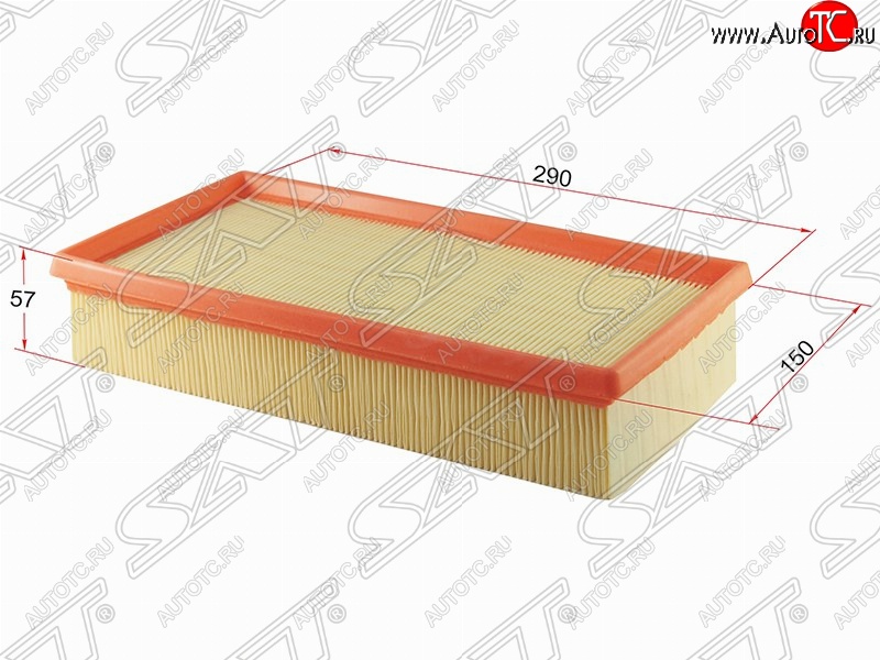 319 р. Фильтр воздушный двигателя SAT (290х150х57 mm)  BMW 7 серия  E38 - X5  E53  с доставкой в г. Новочеркасск