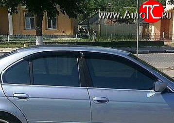 999 р. Комплект дефлекторов окон (ветровиков) 4 шт. (седан) Russtal BMW 5 серия E39 седан дорестайлинг (1995-2000)  с доставкой в г. Новочеркасск