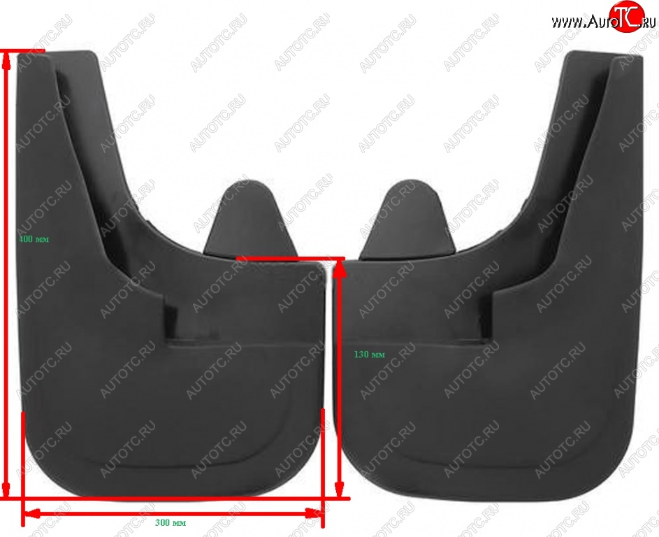 679 р. Универсальные передние брызговики (широкие) ПТП64 Uni4  CITROEN C4 aircross (2012-2017)  с доставкой в г. Новочеркасск