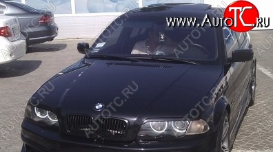 1 649 р. Реснички на фары M3-Style BMW 3 серия E46 седан дорестайлинг (1998-2001) (Неокрашенные)  с доставкой в г. Новочеркасск