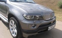 3 149 р. Реснички Storm на фары BMW X5 E53 дорестайлинг (1999-2003) (Неокрашенные)  с доставкой в г. Новочеркасск. Увеличить фотографию 2