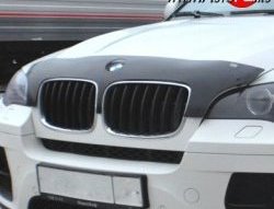 699 р. Дефлектор капота NovLine BMW X6 E71 дорестайлинг (2008-2012)  с доставкой в г. Новочеркасск. Увеличить фотографию 1