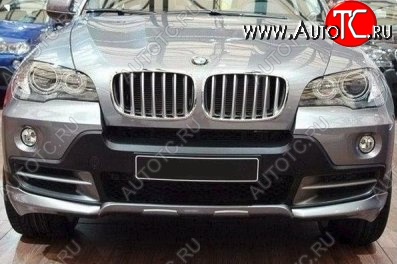 46 999 р. Накладка на передний бампер CT BMW X5 E70 дорестайлинг (2006-2010) (Неокрашенная)  с доставкой в г. Новочеркасск