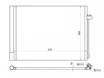 Радиатор кондиционера SAT  X5  E70, X6 ( E71,  F16)