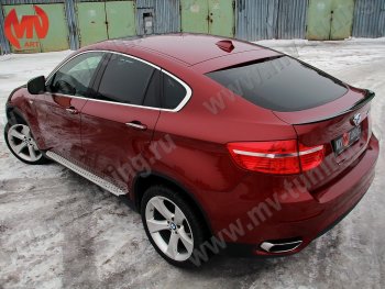 4 649 р. Лип спойлер Tuning-Sport BMW X6 E71 дорестайлинг (2008-2012) (Неокрашенный)  с доставкой в г. Новочеркасск. Увеличить фотографию 2