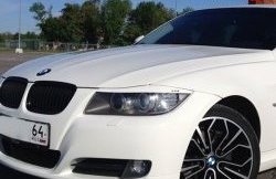 919 р. Комплект ресничек на фары M-VRS BMW 3 серия E90 седан дорестайлинг (2004-2008) (Без отверстий под светодиоды, Неокрашенные)  с доставкой в г. Новочеркасск. Увеличить фотографию 2