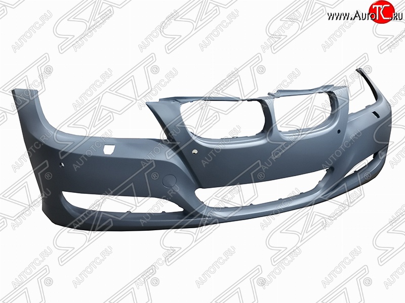 6 599 р. Передний бампер SAT (под омыватели и сонары, пр-во Тайвань)  BMW 3 серия ( E90,  E91) (2008-2012) седан рестайлинг, универсал рестайлинг (Неокрашенный)  с доставкой в г. Новочеркасск