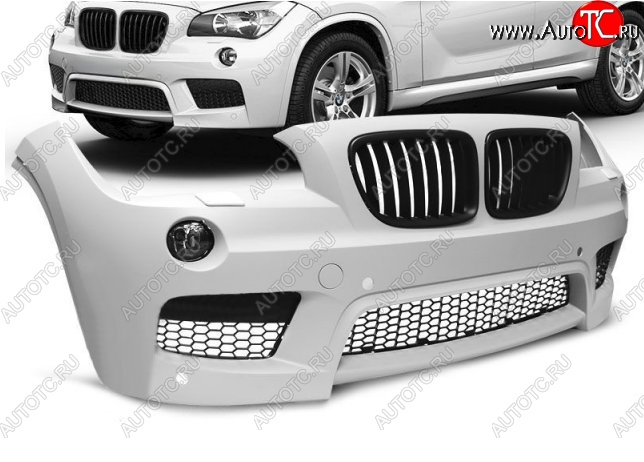 41 399 р. Передний бампер M-pakiet BMW X1 E84 (2009-2015) (Неокрашенный)  с доставкой в г. Новочеркасск