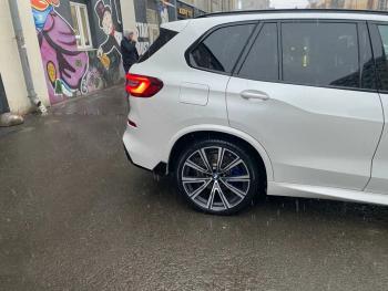 23 499 р. Диффузор заднего бампера М-Perfomance с элеронами BMW X5 G05 (2018-2022) Inmax (цвет: черный глянец)  с доставкой в г. Новочеркасск. Увеличить фотографию 3