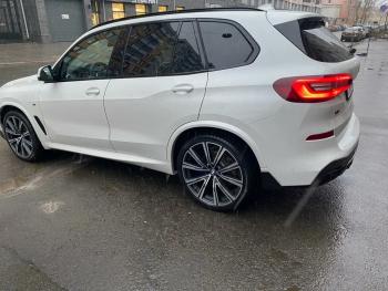 23 499 р. Диффузор заднего бампера М-Perfomance с элеронами BMW X5 G05 (2018-2022) Inmax (цвет: черный глянец)  с доставкой в г. Новочеркасск. Увеличить фотографию 6