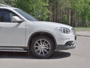 11 499 р. Одинарная защита переднего бампера из трубы d42 мм SLITKOFF  Brilliance V5 (2012-2018)  с доставкой в г. Новочеркасск. Увеличить фотографию 2