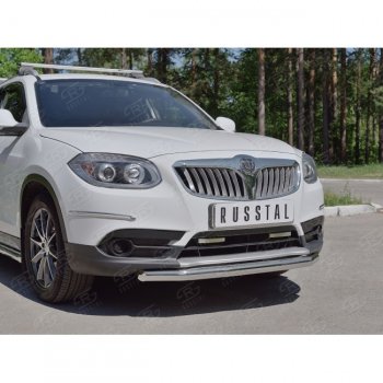 13 649 р. Одинарная защита переднего бампера из трубы d63 мм SLITKOFF Brilliance V5 (2012-2018)  с доставкой в г. Новочеркасск. Увеличить фотографию 2