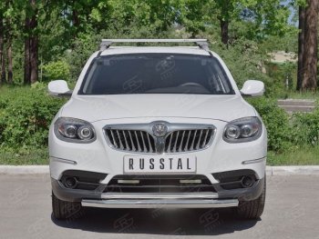 13 649 р. Одинарная защита переднего бампера из трубы d63 мм SLITKOFF Brilliance V5 (2012-2018)  с доставкой в г. Новочеркасск. Увеличить фотографию 3