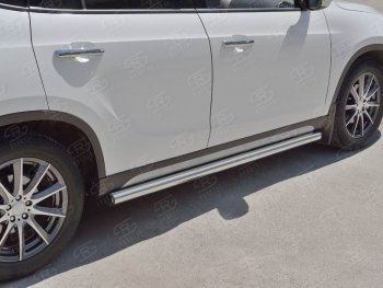 16 549 р. Защита порогов из круглой трубы d63 мм SLITKOFF v2 Brilliance V5 (2012-2018)  с доставкой в г. Новочеркасск. Увеличить фотографию 3