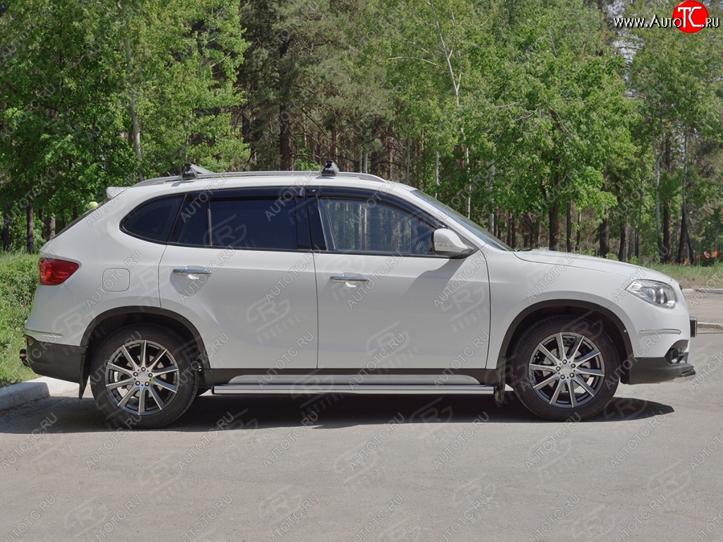 16 549 р. Защита порогов из круглой трубы d63 мм SLITKOFF v2 Brilliance V5 (2012-2018)  с доставкой в г. Новочеркасск