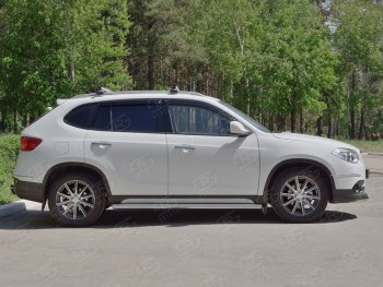 17 599 р. Защита порогов из круглой трубы d63 мм SLITKOFF v3 Brilliance V5 (2012-2018)  с доставкой в г. Новочеркасск. Увеличить фотографию 3