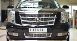 16 999 р. Одинарная защита переднего бампера диаметром 76 мм Russtal Cadillac Escalade GMT926 джип 5 дв. короткая база (2006-2014)  с доставкой в г. Новочеркасск. Увеличить фотографию 2