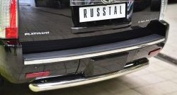 12 799 р. Защита заднего бампера (Ø76 мм, нержавейка) SLITKOFF  Cadillac Escalade  GMT926 джип 5 дв. (2006-2014) короткая база  с доставкой в г. Новочеркасск. Увеличить фотографию 2