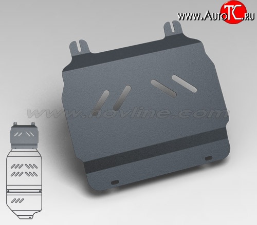 2 569 р. Защита картера двигателя Novline (5.3/6.0/6.2, АКПП, 3 мм) Cadillac Escalade GMT926 джип 5 дв. короткая база (2006-2014)  с доставкой в г. Новочеркасск