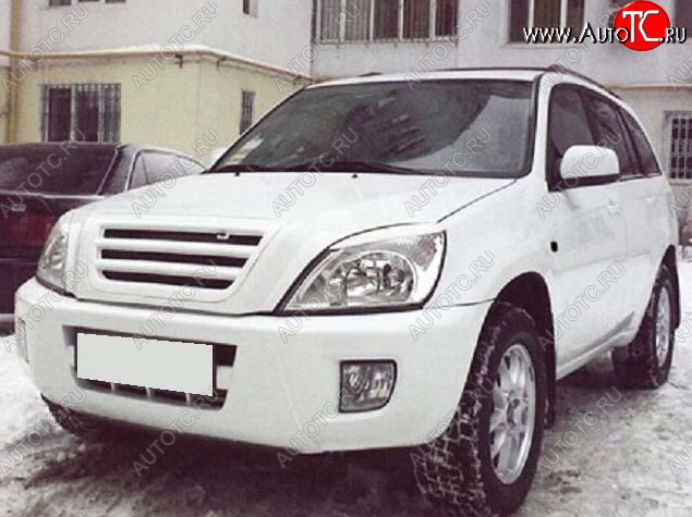 3 649 р. Решётка радиатора CT Chery Tiggo T11 дорестайлинг (2005-2013) (Неокрашенная)  с доставкой в г. Новочеркасск