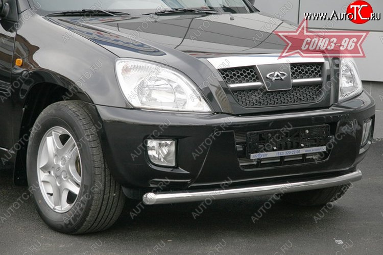 9 629 р. Защита переднего бампера одинарная Souz-96 (d60)  Chery Tiggo T11 (2005-2013) дорестайлинг  с доставкой в г. Новочеркасск