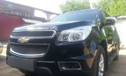 1 469 р. Нижняя сетка на бампер Russtal (черная) Chevrolet Trailblazer GM800 дорестайлинг (2012-2016)  с доставкой в г. Новочеркасск. Увеличить фотографию 2