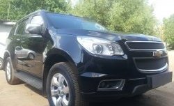 1 469 р. Нижняя сетка на бампер Russtal (черная) Chevrolet Trailblazer GM800 дорестайлинг (2012-2016)  с доставкой в г. Новочеркасск. Увеличить фотографию 4