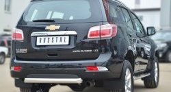 16 949 р. Одинарная защита заднего бампера из трубы диаметром 76 мм SLITKOFF  Chevrolet Trailblazer  GM800 (2012-2016) дорестайлинг  с доставкой в г. Новочеркасск. Увеличить фотографию 4