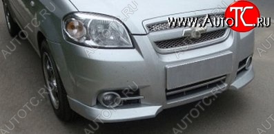 2 999 р. Клыки на передний бампер CT v2 Chevrolet Aveo T250 седан рестайлинг (2006-2011) (Неокрашенная)  с доставкой в г. Новочеркасск