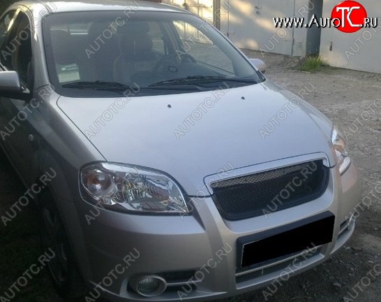 3 299 р. Решётка радиатора CT Chevrolet Aveo T250 седан рестайлинг (2006-2011) (Неокрашенная)  с доставкой в г. Новочеркасск