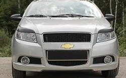 739 р. Реснички на фары CT v2  Chevrolet Aveo  T250 (2006-2011) хэтчбек 5 дв рестайлинг (Неокрашенные)  с доставкой в г. Новочеркасск. Увеличить фотографию 1