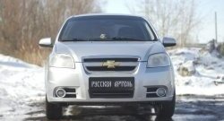 1 039 р. Защитная сетка решетки переднего бампера RA Chevrolet Aveo T250 седан рестайлинг (2006-2011)  с доставкой в г. Новочеркасск. Увеличить фотографию 3