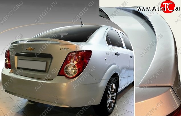 3 799 р. Спойлер CT Chevrolet Aveo T300 седан (2011-2015) (Неокрашенный)  с доставкой в г. Новочеркасск