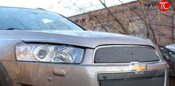 599 р. Зимняя заглушка решетки радиатора Стрелка 11 Премиум Chevrolet Captiva 2-ой рестайлинг (2013-2016)  с доставкой в г. Новочеркасск