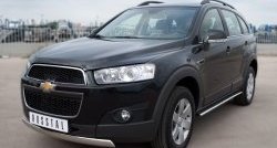 14 999 р. Защита переднего бампера (Ø75х42 мм, нержавейка) Russtal Chevrolet Captiva 1-ый рестайлинг (2011-2013)  с доставкой в г. Новочеркасск. Увеличить фотографию 4