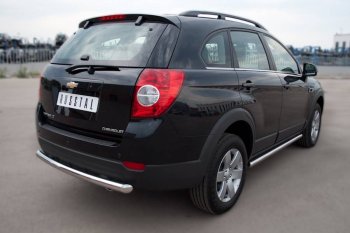 13 299 р. Защита порогов из круглой трубы d63 мм Russtal v3 Chevrolet Captiva 1-ый рестайлинг (2011-2013)  с доставкой в г. Новочеркасск. Увеличить фотографию 2