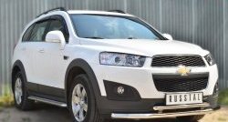 21 699 р. Широкая защита порогов (рестайлинг) SLITKOFF  Chevrolet Captiva (2013-2016) 2-ой рестайлинг  с доставкой в г. Новочеркасск. Увеличить фотографию 3