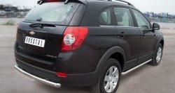 13 499 р. Одинарная защита заднего бампера из трубы диаметром 63 мм SLITKOFF Chevrolet Captiva 1-ый рестайлинг (2011-2013)  с доставкой в г. Новочеркасск. Увеличить фотографию 4